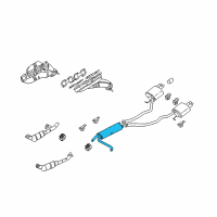 OEM 2005 BMW X5 Centre Muffler Diagram - 18-30-7-541-220