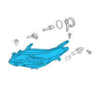 OEM 2015 Toyota Avalon Lens & Housing Diagram - 81145-07130