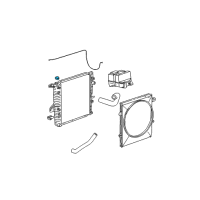 OEM Ford Escort Reservoir Assembly Cap Diagram - E9SZ-8100-A