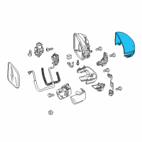 OEM 2019 Honda Fit Cap, Passenger Side Skull (Brilliant Sporty Blue Metallic) Diagram - 76201-T5R-A01ZG