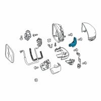 OEM 2019 Honda HR-V Light Assembly, Passenger Side Turn Diagram - 34300-T2A-A02