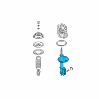 OEM 2005 Hyundai Santa Fe Strut Assembly, Front, Right Diagram - 54660-26300