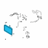 OEM 2008 Lexus SC430 Radiator Assembly Diagram - 16400-50280