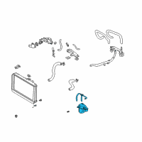 OEM 2002 Lexus SC430 Tank Assy, Radiator Reserve Diagram - 16470-50120