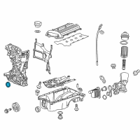 OEM Cadillac Front Cover Seal Diagram - 25193519
