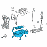 OEM 2017 Chevrolet Trax Oil Pan Diagram - 25200829