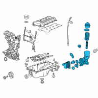 OEM 2015 Chevrolet Trax Cooler Asm-Engine Oil (W/ Filter) Diagram - 25200134