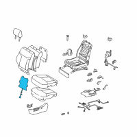 OEM 2005 Lexus ES330 Heater Assembly, Seat Back Diagram - 87530-33010