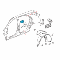OEM 2015 Chevrolet Equinox Fuel Pocket Diagram - 22847036