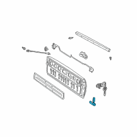 OEM 2005 Toyota Tundra Hinge Diagram - 66110-0C012