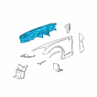 OEM 2006 Chevrolet Corvette Wheelhouse Diagram - 22774644