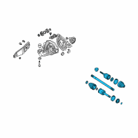 OEM 2002 Ford Explorer Axle Assembly Diagram - 4L1Z-4K138-A