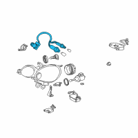 OEM 2002 Lexus GS300 Cord, Headlamp Diagram - 81125-3A170