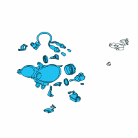 OEM 2005 Lexus GS300 Headlamp Assembly, Right Diagram - 81110-3A740