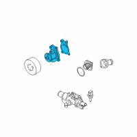 OEM 2011 Nissan Versa Pump Assembly Water Diagram - B1010-ED00A