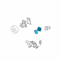 OEM Nissan Rogue Thermostat Assembly Diagram - 21200-ED00A