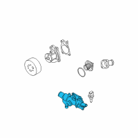 OEM Nissan Versa Water Outlet Diagram - 11060-BC20A