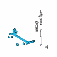 OEM 2008 Hyundai Accent Torsion Axle Complete Diagram - 55100-1E400