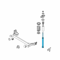 OEM 2007 Hyundai Accent Rear Shock Absorber Assembly Diagram - 55310-1E100