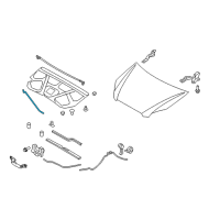 OEM 2008 Kia Rondo Rod Assembly-Hood Stay Diagram - 811701D000