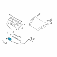 OEM Kia Hood Latch Assembly Diagram - 811301D000