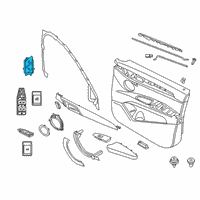 OEM BMW X2 Switch, Central Locking System, Left Diagram - 61-31-9-320-641