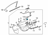 OEM 2022 Chevrolet Suburban Window Switch Diagram - 84567044