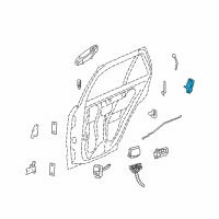 OEM Cadillac SRX Lock Diagram - 25876520