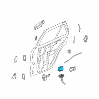 OEM 2005 Cadillac SRX Lock Module Diagram - 10365426