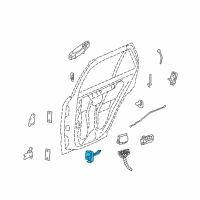 OEM 2008 Cadillac SRX Link Asm-Rear Side Door Check Diagram - 25773003