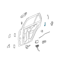 OEM Cadillac SRX Rod-Rear Side Door Locking Diagram - 15252607