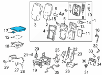 OEM 2020 GMC Sierra 3500 HD Seat Cushion Diagram - 84588956