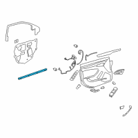 OEM 2008 Cadillac CTS Belt Weatherstrip Diagram - 20828785