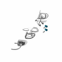 OEM Mercury Mountaineer Socket & Wire Diagram - F1TZ-13411-B