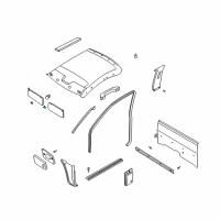 OEM 2002 Nissan Frontier Holder-SUNVISOR Diagram - 96409-9Z403