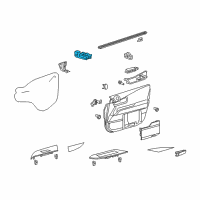 OEM 2014 Lexus RX450h Switch Assembly, Power Window Diagram - 840A0-48010