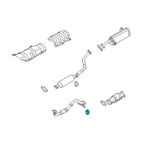 OEM Kia Soul Hanger-Exhaust Pipe Diagram - 2876737000