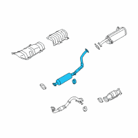 OEM Kia Soul Center Exhaust Pipe Diagram - 286502K200