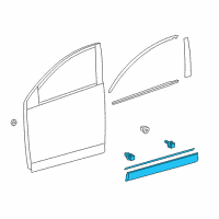 OEM 2017 Toyota RAV4 Lower Molding Diagram - 75074-0R040