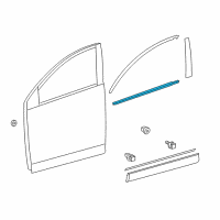 OEM 2014 Toyota RAV4 Belt Molding Diagram - 75720-0R030