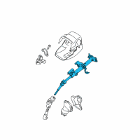 OEM 2004 Toyota Matrix Column Assembly Diagram - 45250-02420