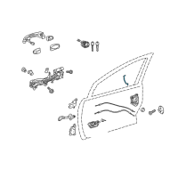 OEM 2014 Toyota Prius C Lock Rod Diagram - 69311-52230