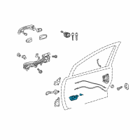 OEM 2018 Toyota Prius C Handle, Inside Diagram - 69206-52170-C0