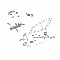 OEM 2017 Toyota Prius C Lock Cable Diagram - 69750-52130
