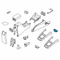 OEM 2020 Hyundai Venue Complete-Console Floor Switch Diagram - 93300-K2270-MMS