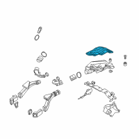 OEM 2012 BMW X5 Air Filter Element Diagram - 13-71-7-577-457