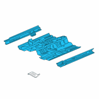 OEM 2015 Acura RLX Floor, Front Diagram - 65100-TY2-A01ZZ