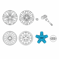 OEM Hyundai Elantra GT Wheel Hub Cap Assembly Diagram - 52960-G3400