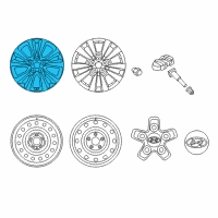 OEM Hyundai Elantra GT Rim Wheel Diagram - 52910-G3300