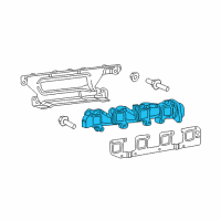 OEM 2005 Dodge Ram 1500 Exhaust Manifold Diagram - 53032197AY